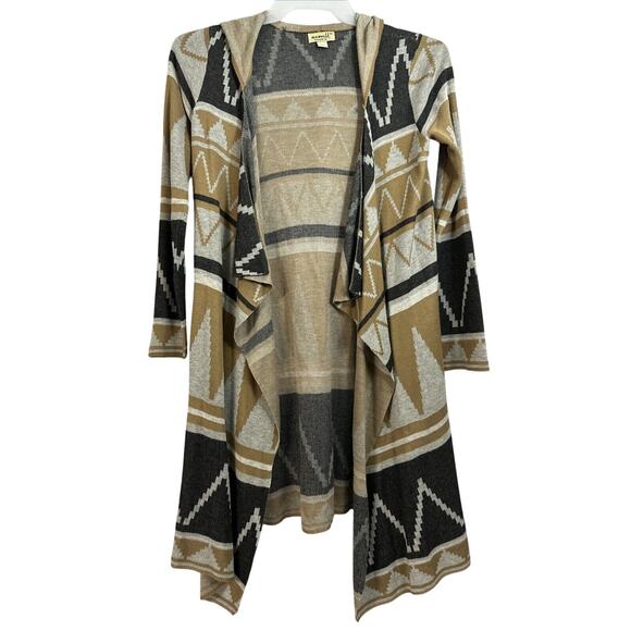 One World Live and Let Live Womens Hooded Open Sweater Size XS - Picture 1 of 6